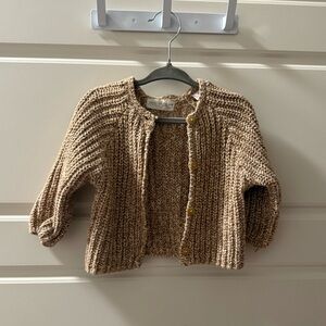 Zara Baby Girl Knit Cardigan Sweater 6-9